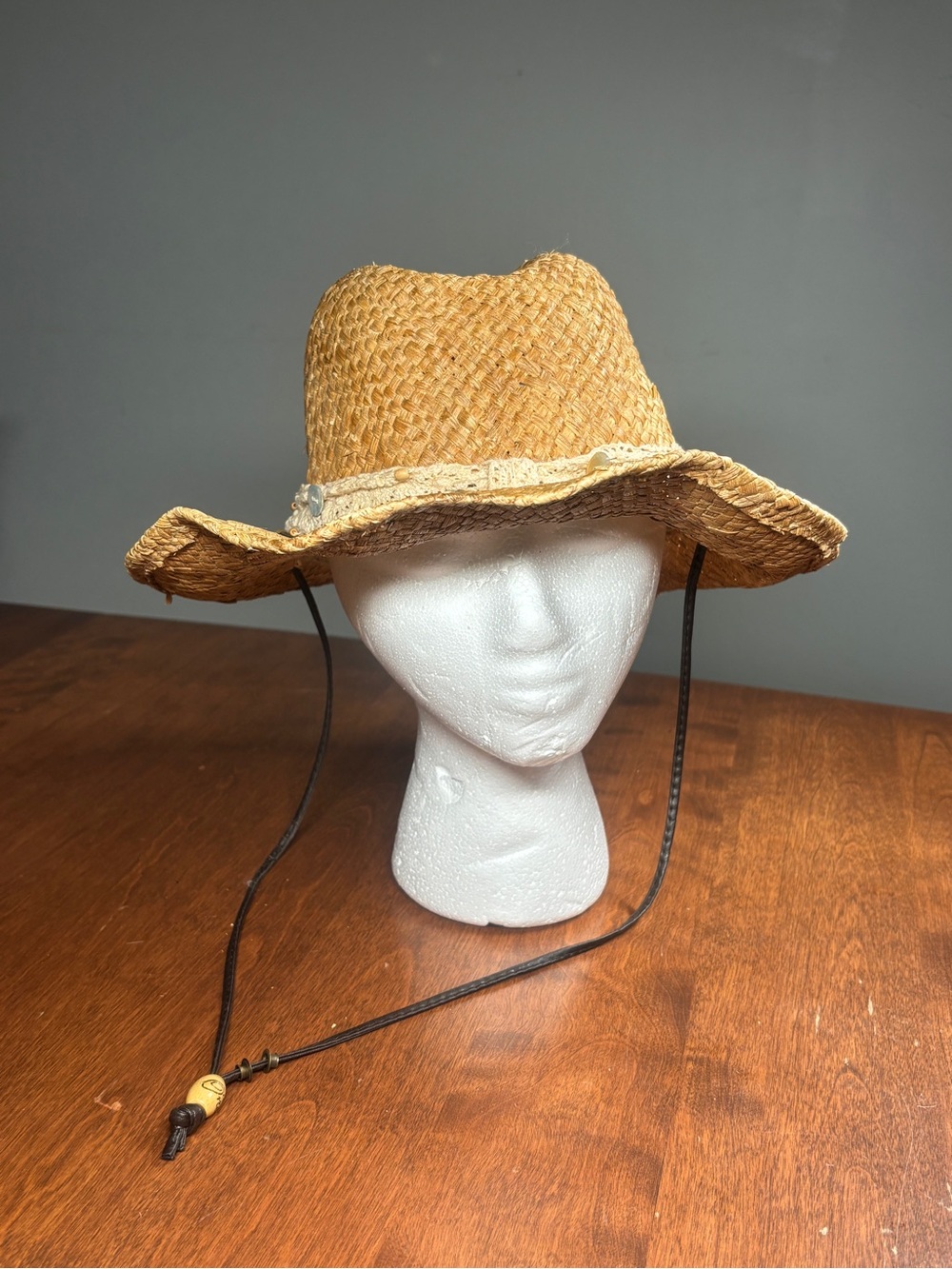 O'Neill Dakota Woven Cowboy Sun Hat with Chin Strap